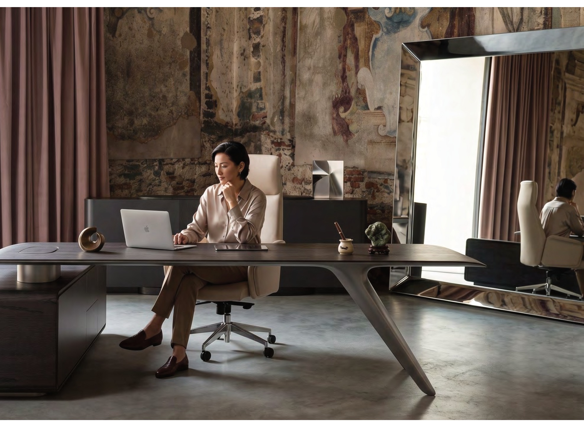 Executive office furniture scene