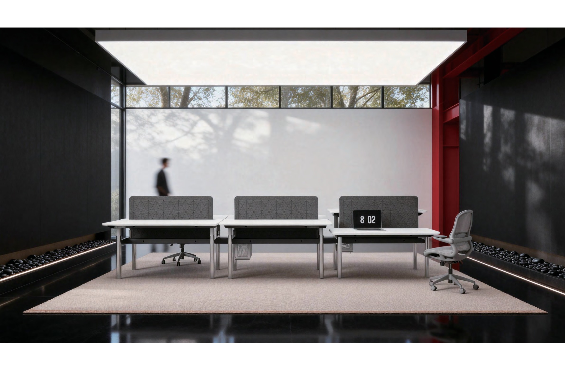 Height adjustable desk scene 1
